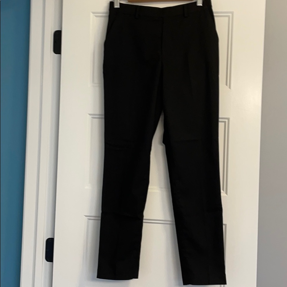 Uniqlo Black Ankle Length Pull On Pants
